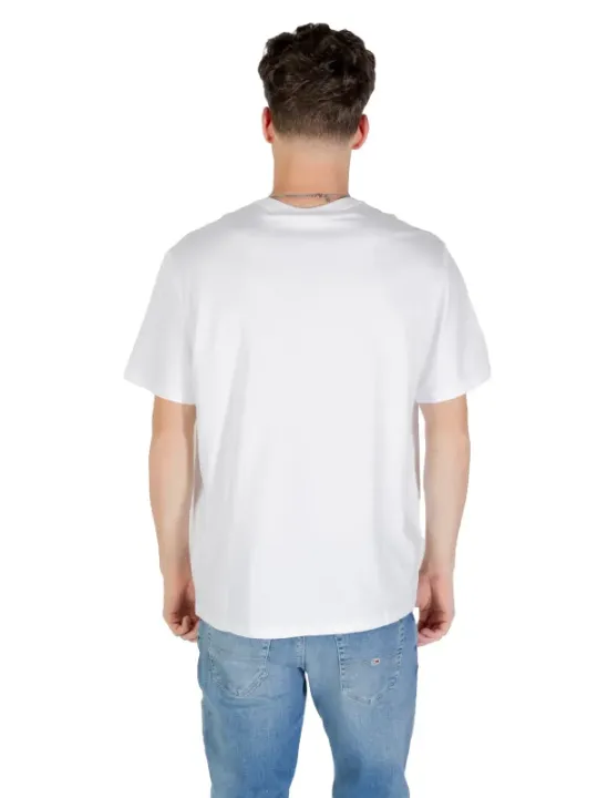 "Calvin Klein Jeans T-Shirts im Sale | Calvin Klein Herbst TShirt Herren Weiß Druck Kurzarm online kaufen"|Planet-Deluxe