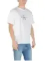 "Calvin Klein Jeans T-Shirts im Sale | Calvin Klein Herbst TShirt Herren Weiß Druck Kurzarm online kaufen"|Planet-Deluxe