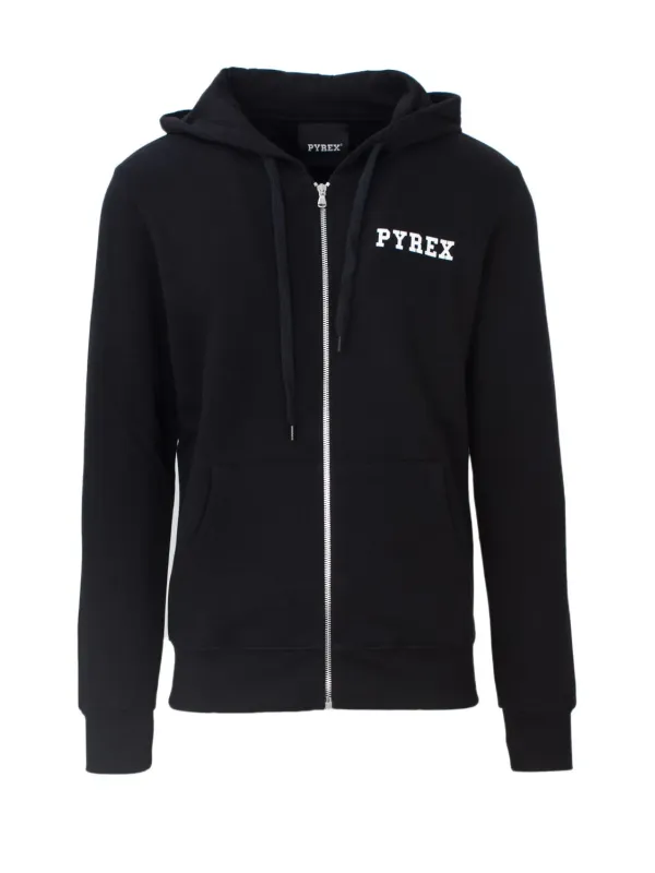 Dunkler Kapuzenpullover mit Reißverschluss