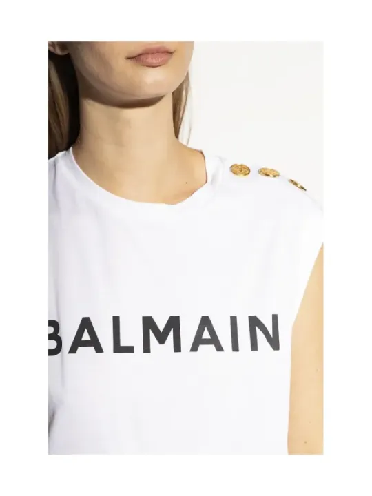 "Balmain T-Shirt im Sale | Balmain - Balmain T-Shirt Donna online kaufen"|Planet-Deluxe
