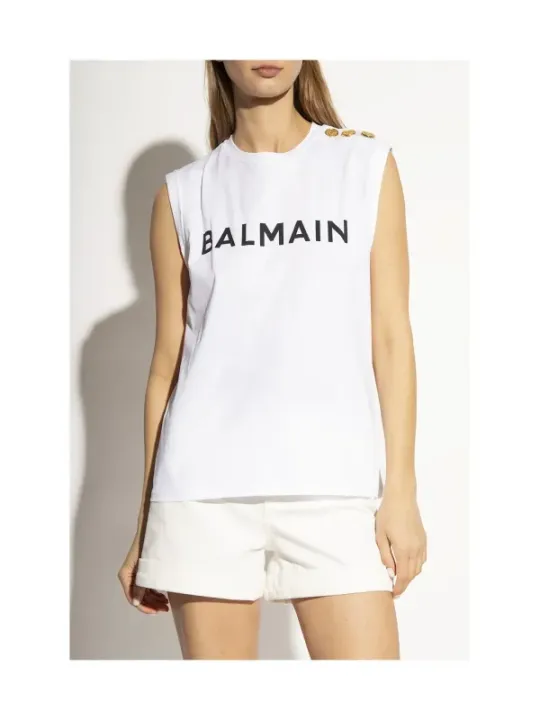 "Balmain T-Shirt im Sale | Balmain - Balmain T-Shirt Donna online kaufen"|Planet-Deluxe