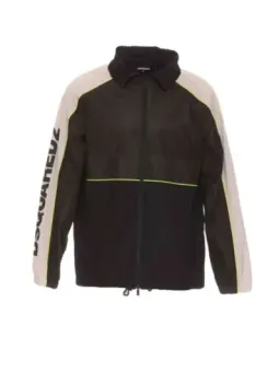 "Dsquared2 Herrenjacke Schwarz - Perfekt für Frühling/Sommer"