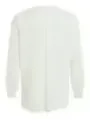 Elegante weiße Satinbluse mit V-Ausschnitt