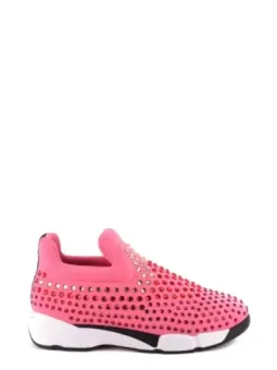 "Pinko Strass Sneaker Rosa: Eleganz für Frühjahr/Sommer"