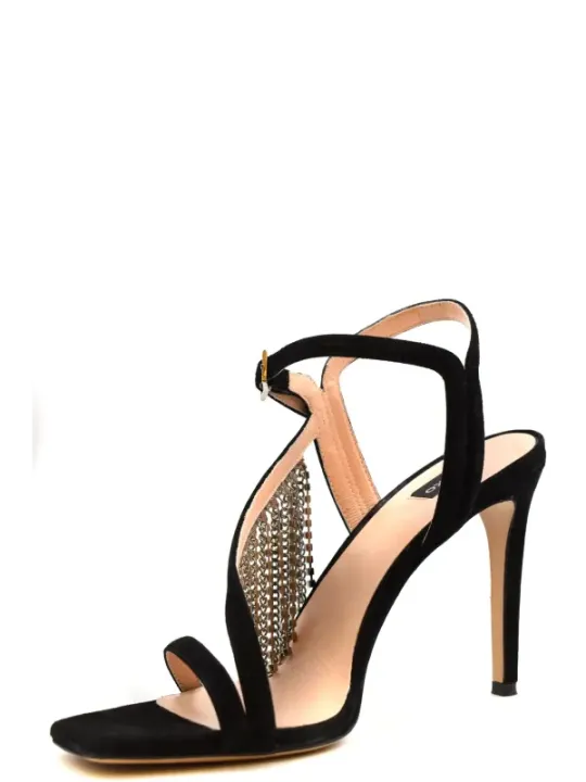 "Pinko Sandalen im Sale | Pinko Damen Wildleder Sandalen Schwarz Sommer online kaufen"|Planet-Deluxe