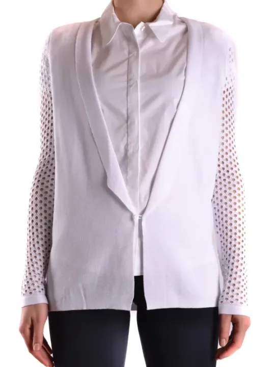 "Pinko Cardigans im Sale | Pinko Damen Frühlings-Sommer Cardigan Weiß Langarm online kaufen"|Planet-Deluxe