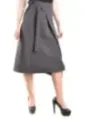"Eleganter Pinko Damenrock Grau mit Schnalle für Herbst/Winter"