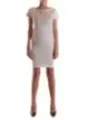 "Pinko Kleider im Sale | Pinko Damenkleid 486879 - Elegantes Einfarbiges Sommerkleid in Weiß mit Rundhalsausschnitt und Kurzen Ärmeln für Frühjahr/So online kaufen"|Planet-Deluxe