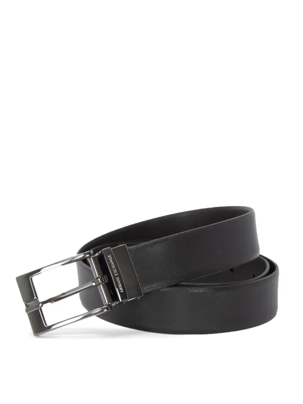 Schwarzer Armani Exchange Ledergürtel Schwarzer Armani Exchange Ledergürtel