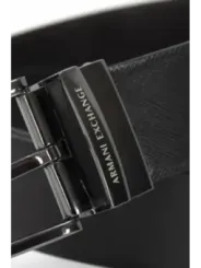 Schwarzer Armani Exchange Ledergürtel