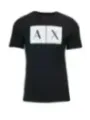 Schwarzes AX Logo T-Shirt