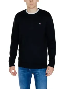 Tommy Hilfiger Herren Bio-Baumwolle Pullover Schwarz