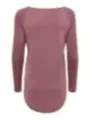 Rosenfarbenes Baumwoll-Raglan-Langarmshirt Only 126288
