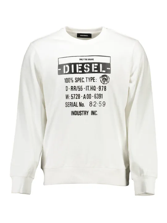 "Diesel Sweatshirts im Sale | Diesel SEGR-S-GIRK_BIANCO_100 online kaufen"|Planet-Deluxe