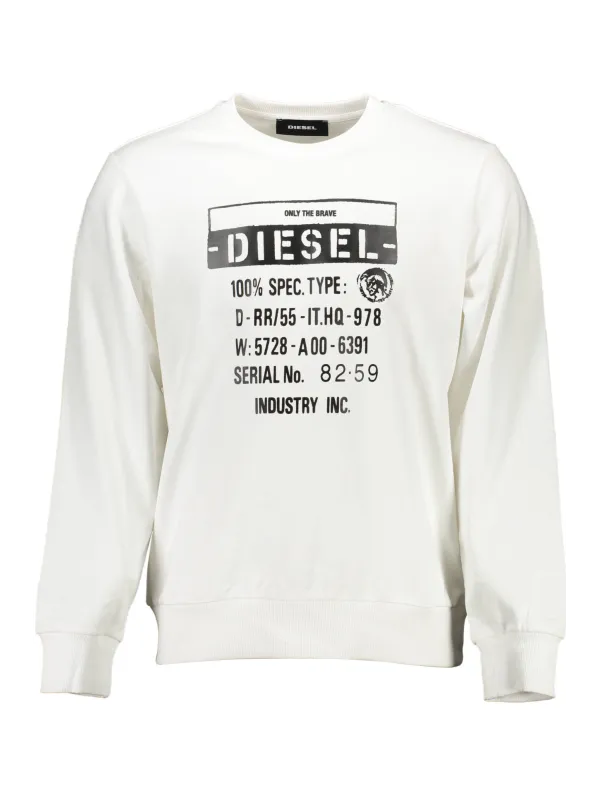 "Diesel Sweatshirts im Sale | Diesel SEGR-S-GIRK_BIANCO_100 online kaufen"|Planet-Deluxe