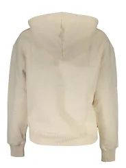 "Calvin Klein Sweatshirts im Sale | Calvin Klein Beiges Kapuzen-Sweatshirt mit Logo und Tasche online kaufen"|Planet-Deluxe
