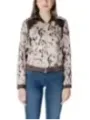 Weiße Bomberjacke mit Animalprint