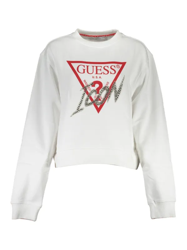 "Stylisches GUESS Sweatshirt in Weiß - Perfekter Alltagslook"