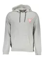 "GUESS JEANS Sweatshirts im Sale | Guess Jeans Bio Hoodie Grau Slim Fit online kaufen"|Planet-Deluxe