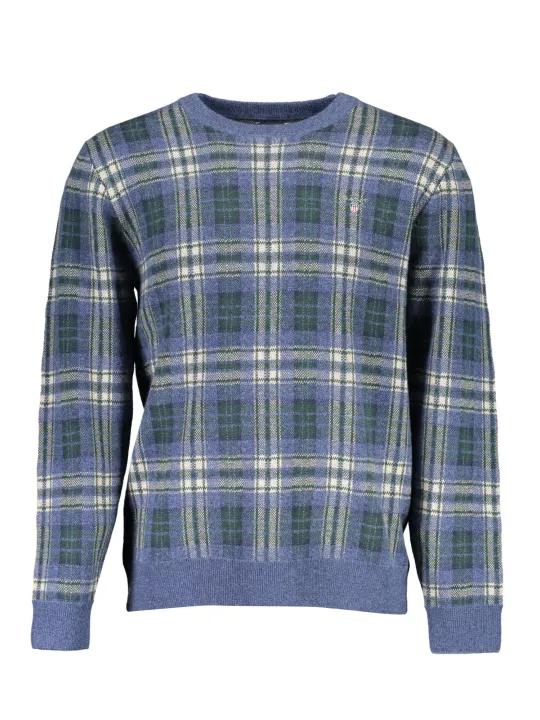 GANT Logo Pullover Blau - Rundhals, Langarm, Stilvoll