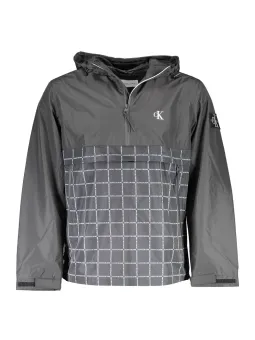 Calvin Klein Langarm Hoodie-Sakko mit Kontrastdetails