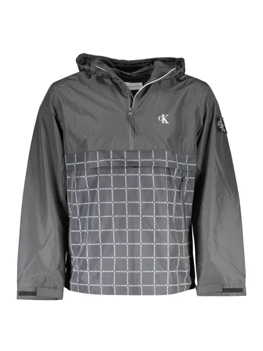 "Calvin Klein Jacken im Sale | Langarm Hoodie-Sakko mit Taschen und Kontrastdetails von Calvin Klein online kaufen"|Planet-Deluxe