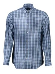 GANT Herrenhemd Pacific Blau, Normaler Schnitt, Button-Down