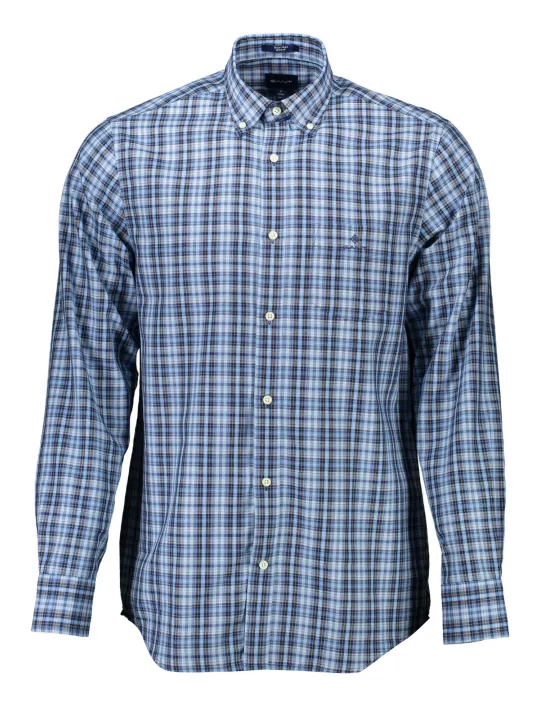 GANT Herrenhemd Pacific Blau, Normaler Schnitt, Button-Down