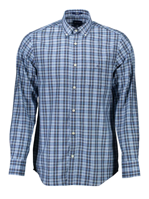 GANT Herrenhemd Pacific Blau, Normaler Schnitt, Button-Down
