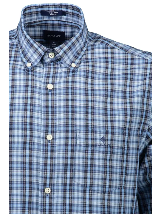 GANT Herrenhemd Pacific Blau, Normaler Schnitt, Button-Down