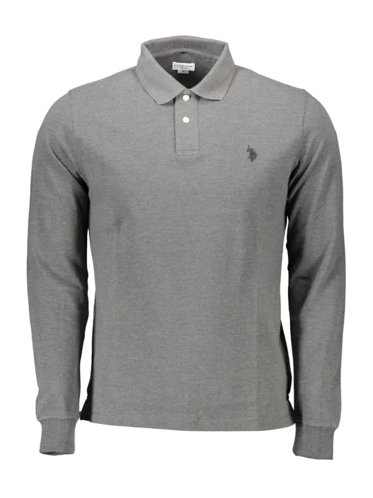 "U.S. POLO Poloshirts im Sale | Langarm Poloshirt mit Stickerei und Logo von U.S. POLO online kaufen"|Planet-Deluxe