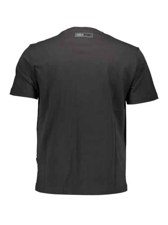 "Plein Sport T-Shirts im Sale | Plein Sport Kontrast TShirt mit Rundhals und Logoaufdruck online kaufen"|Planet-Deluxe