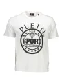 "Plein Sport T-Shirts im Sale | Plein Sport Kontrast Logo TShirt Rundhals Weiß online kaufen"|Planet-Deluxe