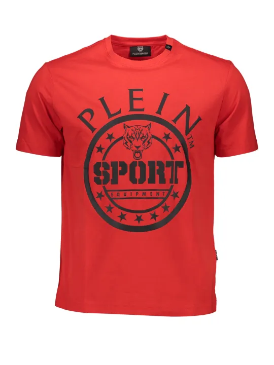 "Plein Sport T-Shirts im Sale | Kontrast T-Shirt mit Logo und Rundhalsauschnitt  online kaufen"|Planet-Deluxe