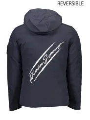 "Plein Sport Jacken im Sale | Wendbare Kapuzenjacke mit Taschen und Reißverschluss Navy online kaufen"|Planet-Deluxe
