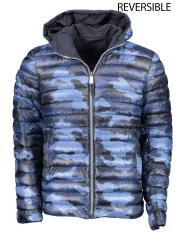 "Plein Sport Jacken im Sale | Wendbare Kapuzenjacke mit Taschen und Reißverschluss Navy online kaufen"|Planet-Deluxe
