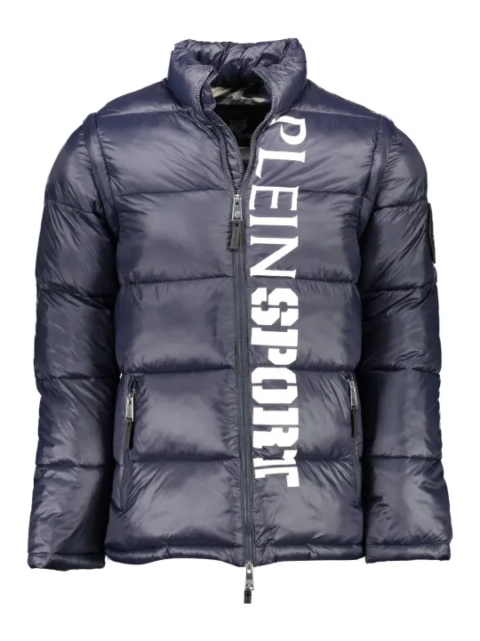 "Plein Sport Jacken im Sale | Abnehmbare Langarmjacke mit Taschen und Print Navy online kaufen"|Planet-Deluxe