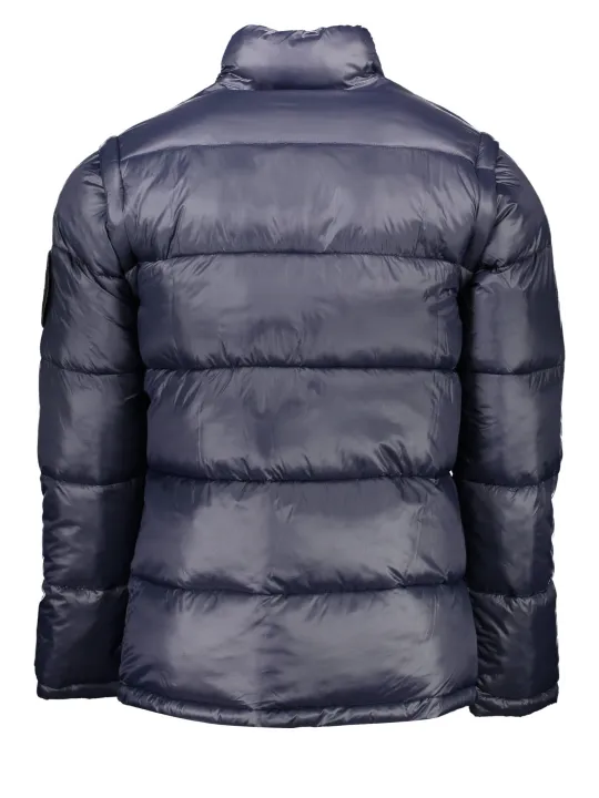 "Plein Sport Jacken im Sale | Abnehmbare Langarmjacke mit Taschen und Print Navy online kaufen"|Planet-Deluxe