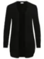 Schwarze Vila V-Ausschnitt Strickjacke