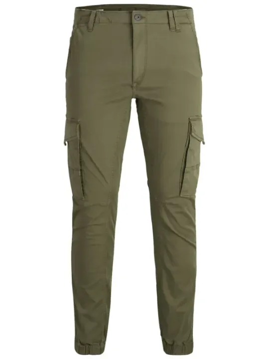 Grüne Cargohose mit Seitentaschen