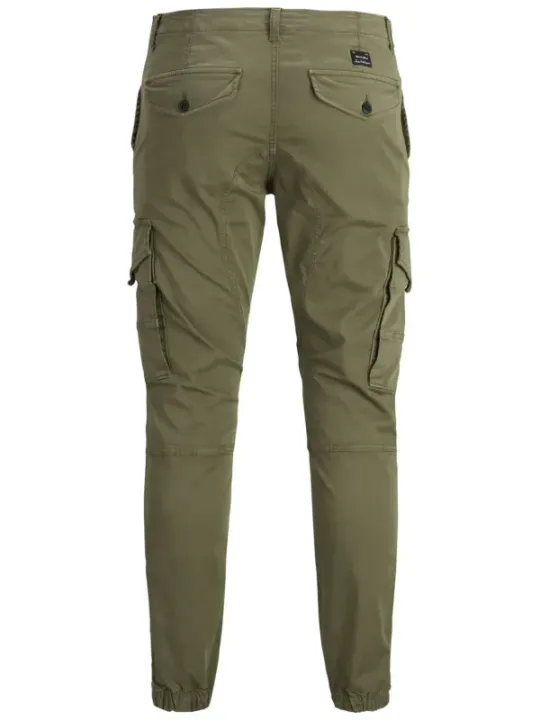 Khaki Jack & Jones Cargohose