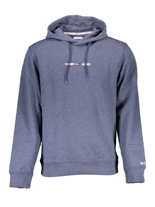 "Tommy Hilfiger Sweatshirts im Sale | Tommy Hilfiger Kapuzenpullover Stickerei Logo Blau online kaufen"|Planet-Deluxe