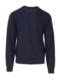 Armani Exchange blauer Crewneck Pullover