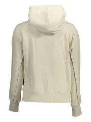 "Calvin Klein Sweatshirts im Sale | Calvin Klein Kapuzensweatshirt Beige mit Taschen und Logo online kaufen"|Planet-Deluxe