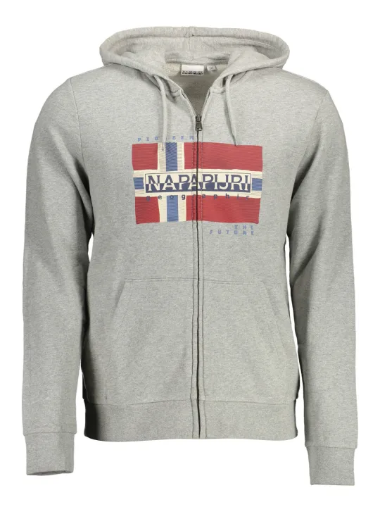 "Napapijri Sweatshirts im Sale | Kapuzensweatshirt mit Tasche und Logoaufdruck von Napapijri online kaufen"|Planet-Deluxe