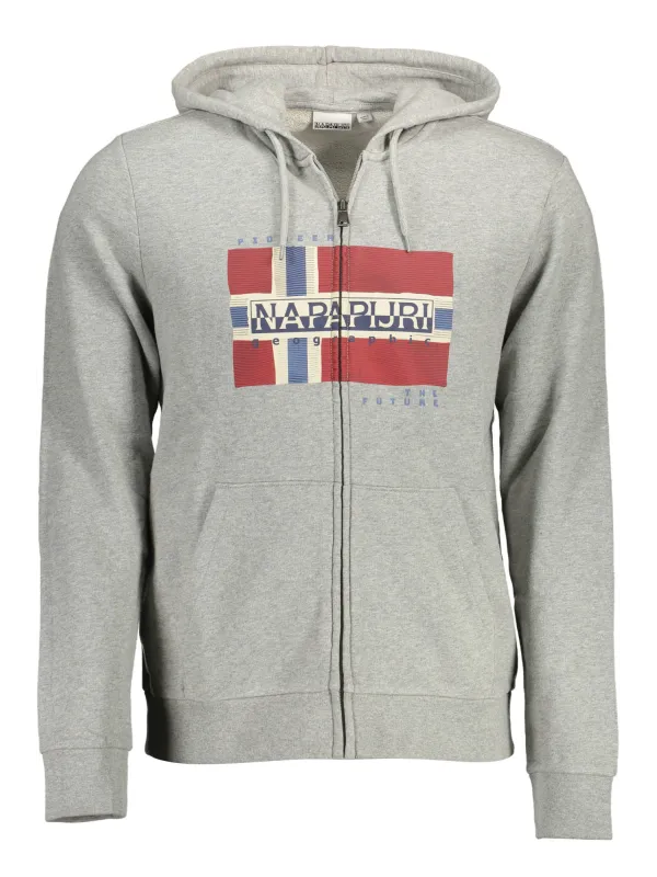 "Napapijri Sweatshirts im Sale | Kapuzensweatshirt mit Tasche und Logoaufdruck von Napapijri online kaufen"|Planet-Deluxe
