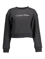 "Calvin Klein Sweatshirts im Sale | Calvin Klein Schwarzes Logo Sweatshirt Rundhals Langarm online kaufen"|Planet-Deluxe