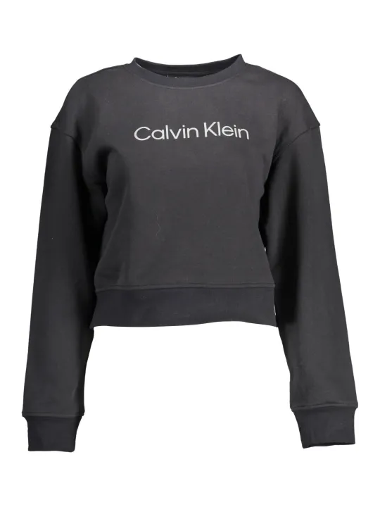 "Calvin Klein Sweatshirts im Sale | Calvin Klein Schwarzes Logo Sweatshirt Rundhals Langarm online kaufen"|Planet-Deluxe