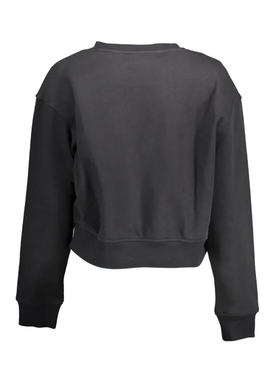 "Calvin Klein Sweatshirts im Sale | Calvin Klein Schwarzes Logo Sweatshirt Rundhals Langarm online kaufen"|Planet-Deluxe