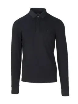 Schwarzes Armani Exchange Poloshirt mit Logo